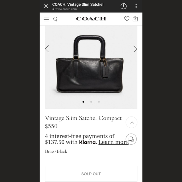 Rare Vintage Coach NYC Slim satchel compact - Picture 9 of 12